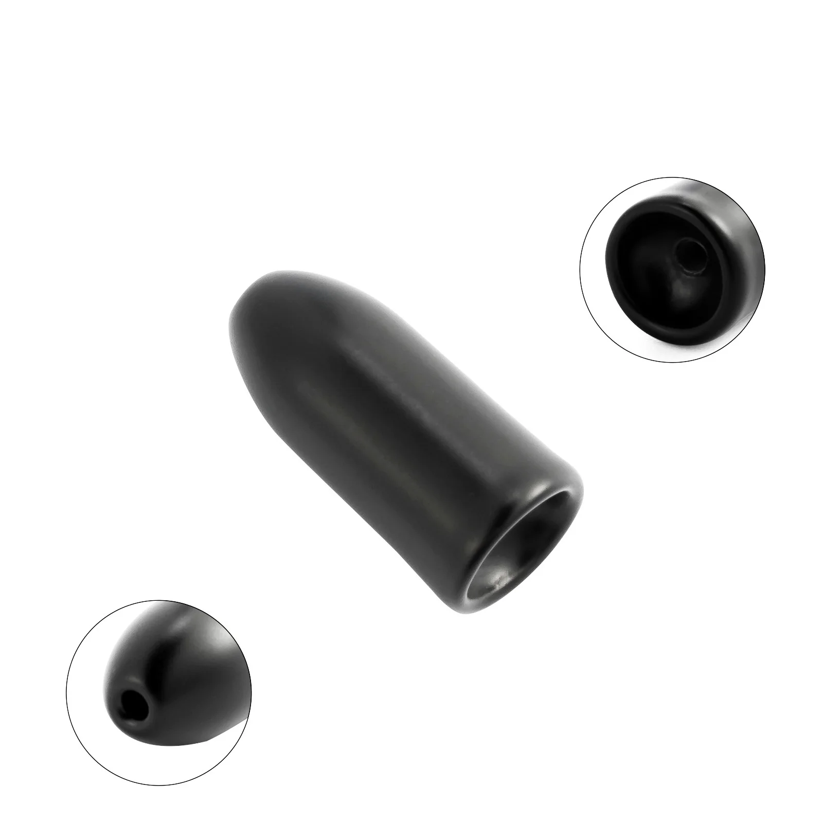 Plomada de pesca de tungsteno, 5 piezas, forma de bala, plomada de peso para pesca de lubina, gusano, Texas Rig, muelles volteadores, pesca de Surf - imagen 2