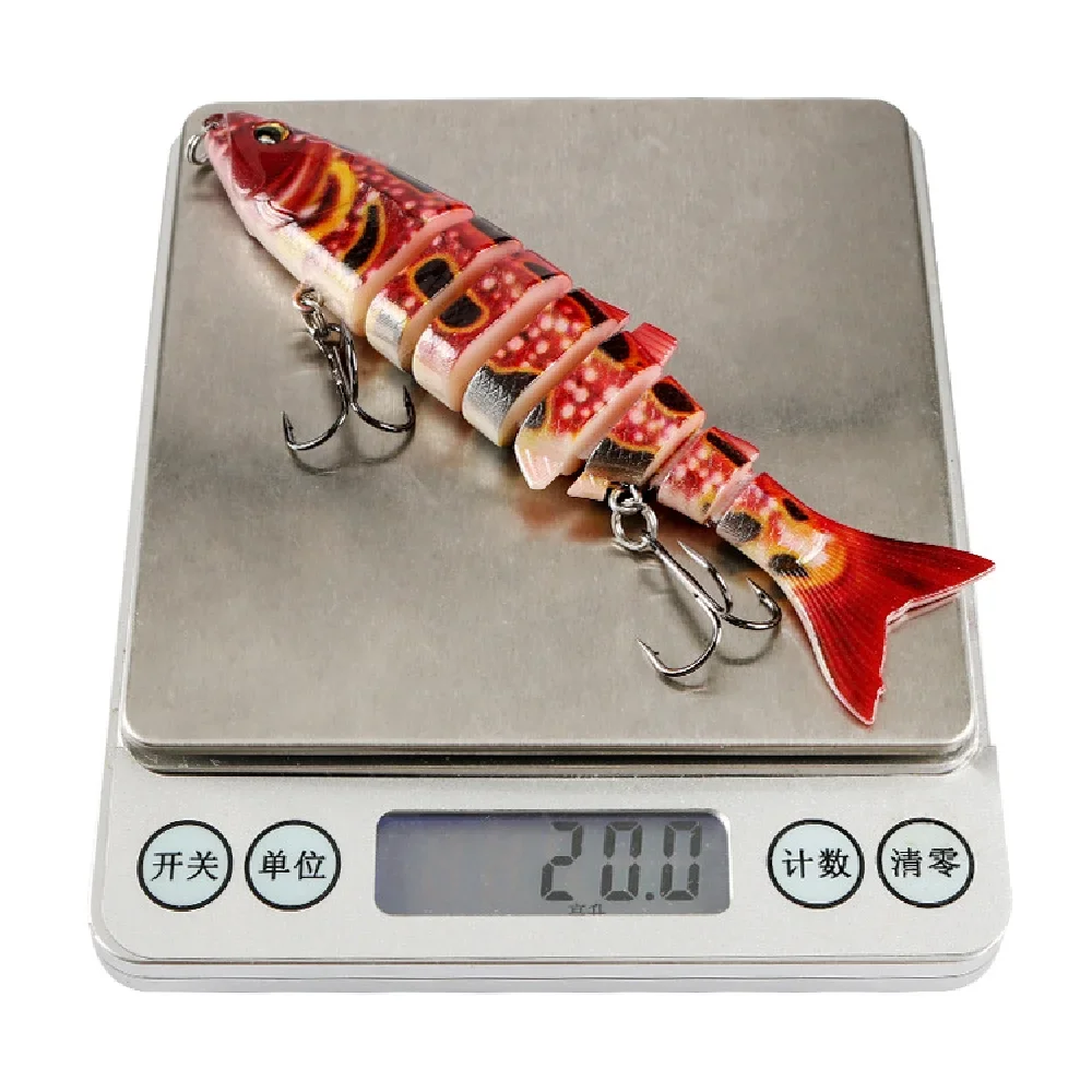 1 Uds. Señuelos de pesca para nadar Wobblers 12cm 20g Artificial multisección SwimBait Crankbait JerkBait Trolling Pike carpa aparejos - imagen 5