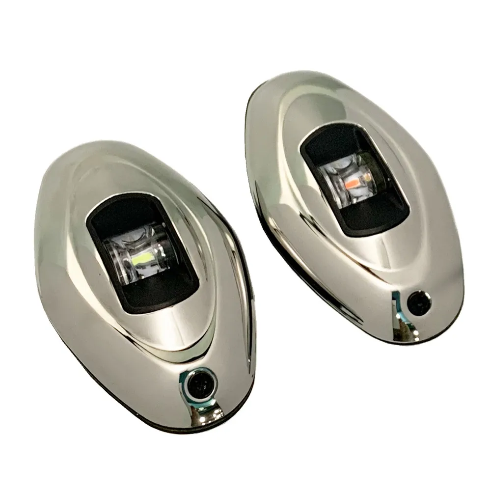 Luces LED de navegación para barco, cubierta de acero inoxidable, lámpara de navegación para yate, Puerto rojo y verde, 1 par - imagen 2