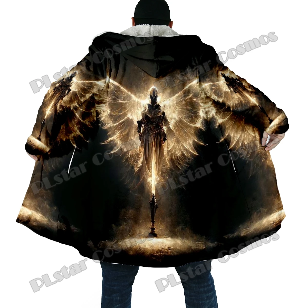 DP65 Capa de pesca invierno con capucha lana gruesa – calavera 3D - imagen 5