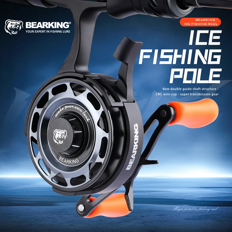 Carrete de hielo Bearking – Freno magnético con eje guía dual