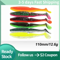 Señuelo de vinilo AI-SHOUYU Easy Shiner Shad – Cola en T 110mm