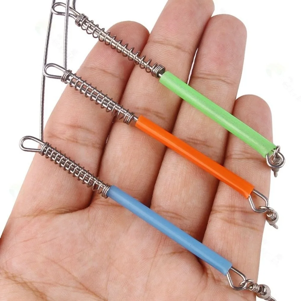 Lanza antienredos portátil de 20/30/40cm, pluma alimentadora antibobinado, puntal de conexión con giratorios, herramienta de pesca a presión - imagen 4