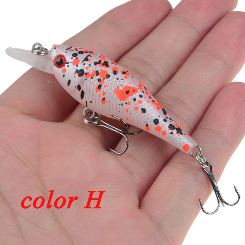 POETRYYI-señuelo de pesca 2020 minnow, cebo flotante de cabeza abs para agua salada, 65mm, 4,8g - imagen 3