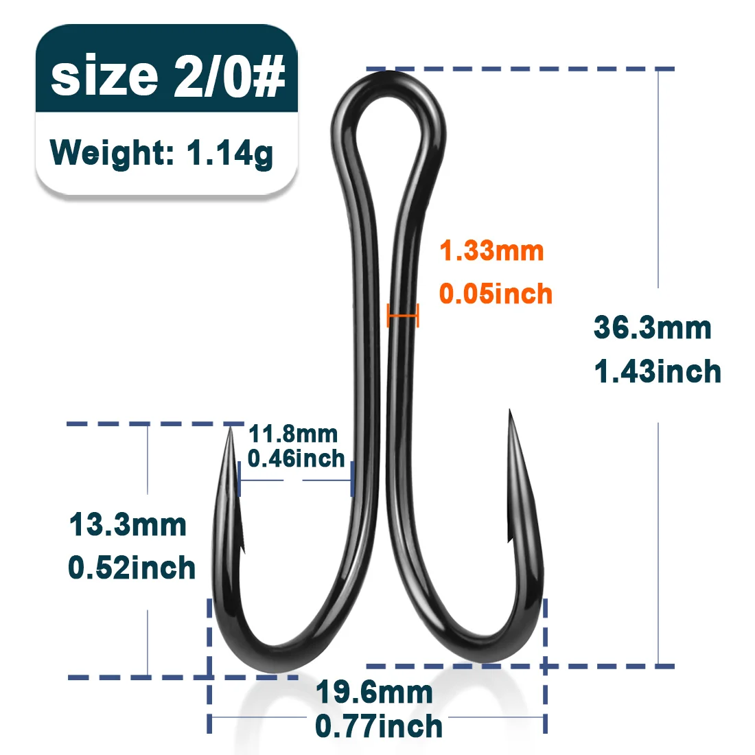 Size 2-0  Gap-11.8mm