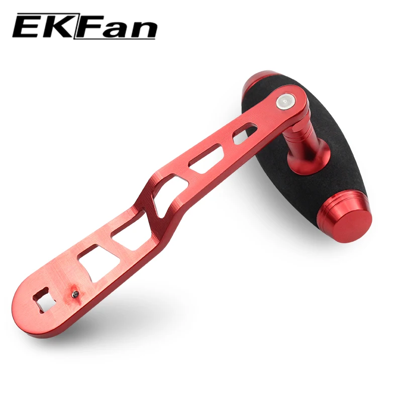 Ekfan-mango de aleación de aluminio para carrete de pesca, perilla EVA + 120M, para DAI & SHI, DIY, Baitcasting, longitud de la manga del carrete de pesca, 120MM - imagen 5