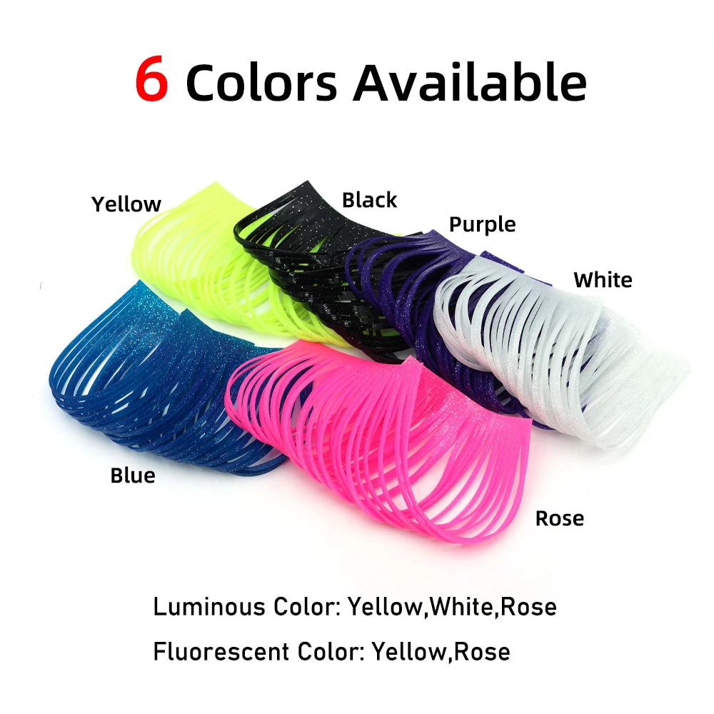 Wifreo, 2mm de ancho, 30 hebras/hoja, patas de silicona, faldas luminosas y UV para atado de moscas, poppers, serpentinas de agua salada, señuelos, fabricación de plantillas - imagen 5