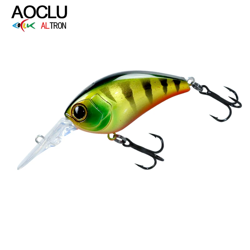AOCLU señuelo de pesca flotante Minnow, 50mm, 10g, 60mm, 17g, cebo duro, manivela, profundidad de buzo profundo, 2,5-3m, anzuelo de fundición larga, aparejos de calidad - imagen 3