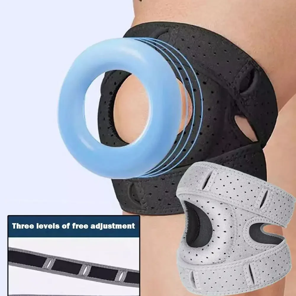 Rodilleras deportivas de soporte, correa rotuliana ajustable transpirable, mejora la estabilidad de las articulaciones, rodillera cómoda para deportes al aire libre - imagen 3