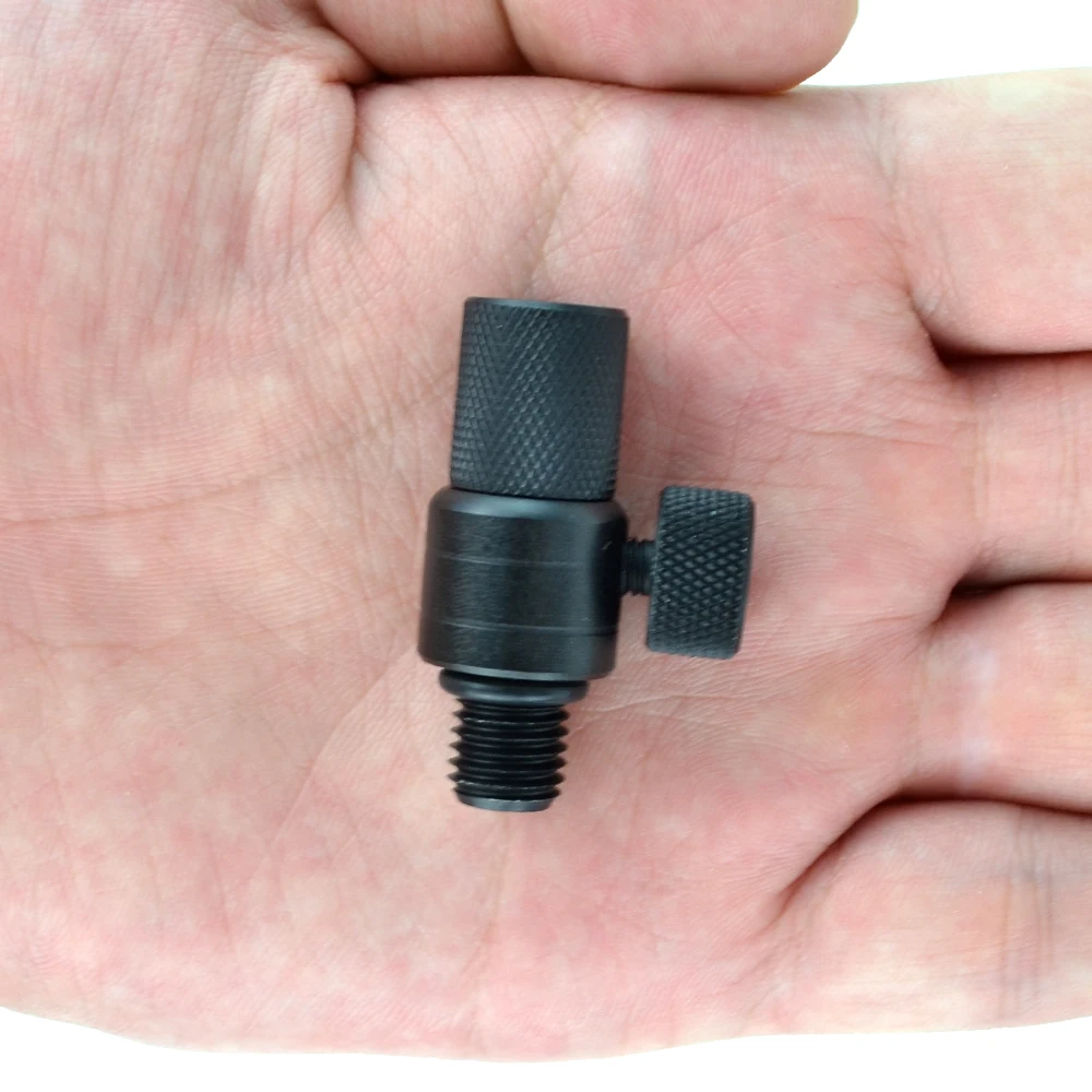 Hirisi-conector de cambio rápido para pesca de carpa, 4 piezas, de aluminio para alarmas de pesca de carpa, palos de Banco AQ209 - imagen 2