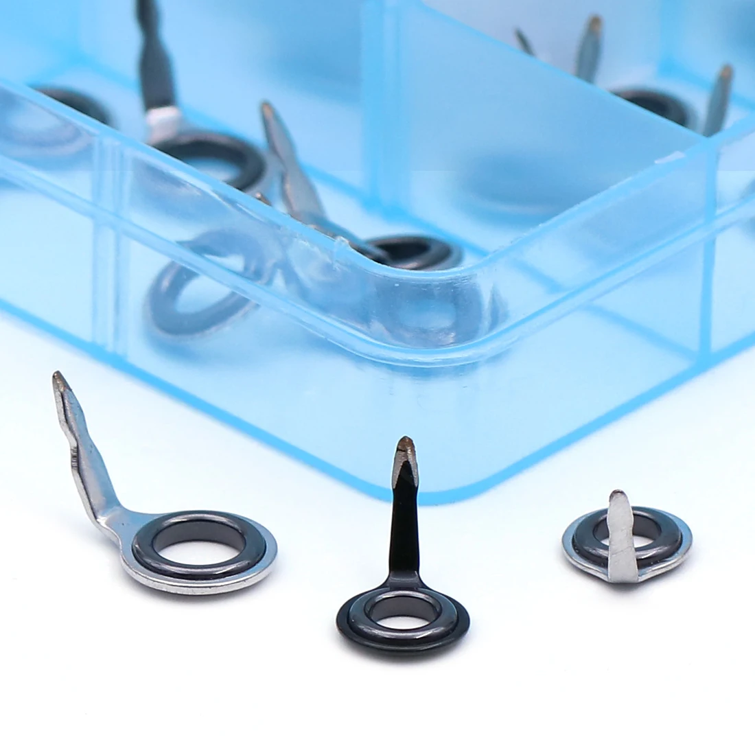 Guías de caña de pescar de 9KM, Kit de reparación de construcción de caña de 5 ~ 70 Uds., herramienta de pesca de agua dulce y salada de acero inoxidable de 1,5 ~ 6,8mm, anillo de cerámica - imagen 5