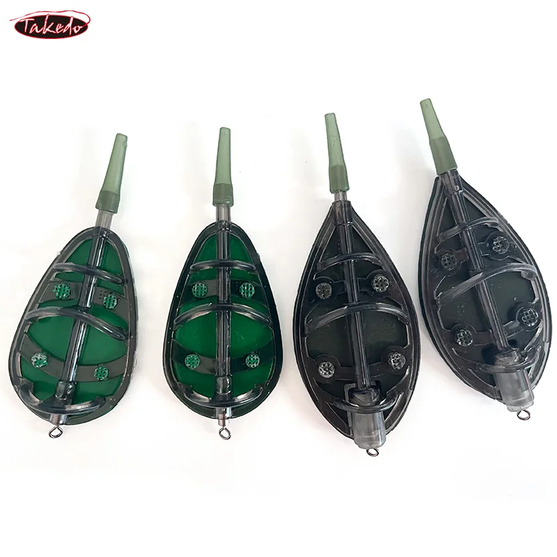 TAKEDO, venta al por mayor, barato, 20g, 30g, 40g, 50g, 60g, 70g, 80g, 90g, 100g, método de pesca de carpa, alimentador y molde, conjunto de aparejos de pesca de carpa - imagen 2