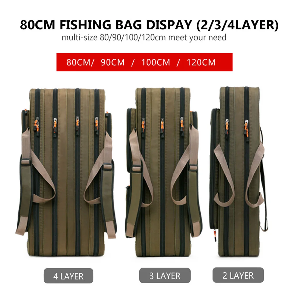 Bolsa portacañas y aparejos ligera – Multicapas para viaje de pesca - imagen 3