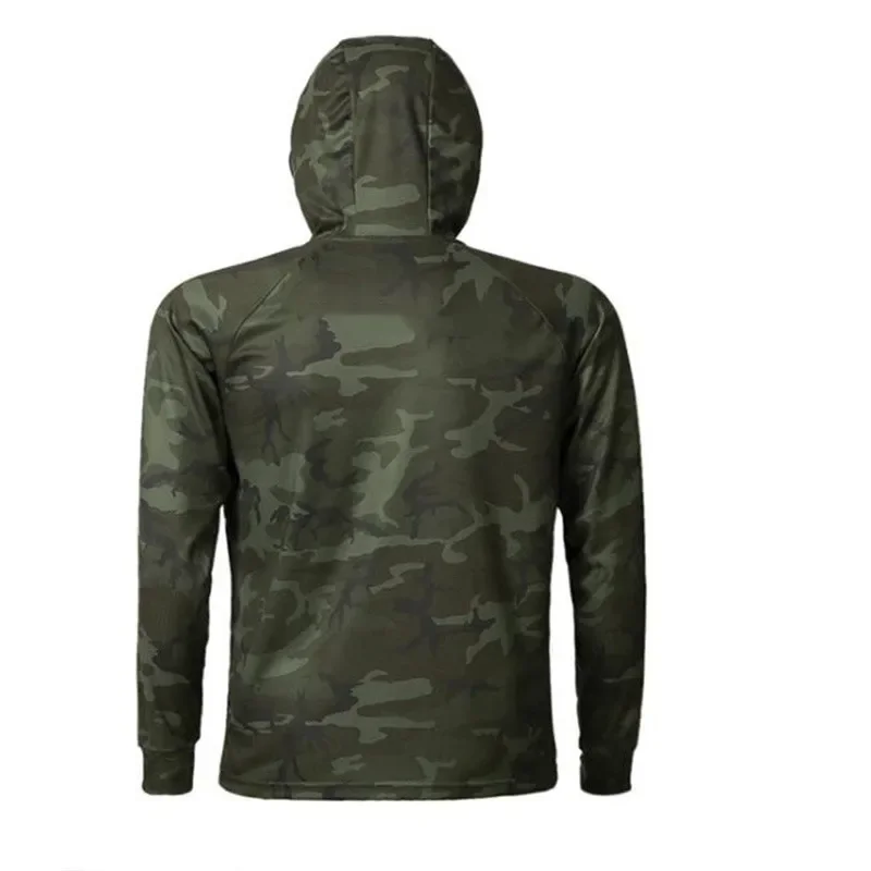 Camisas de pesca con protección solar de secado rápido para hombres, nuevo estilo, ropa de pesca, Jersey de pesca de manga larga ligero, sudaderas con capucha con cremallera - imagen 4