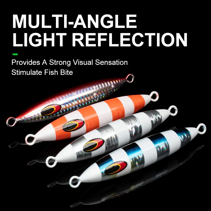 TEASER-señuelo de pesca J120 de hundimiento rápido, cebo artificial duro y luminoso, plantilla de metal para agua salada, 200g, 300g - imagen 5