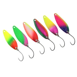 Cucharas Señuelo Metal 40mm 5g Jig Gancho Simple Trucha Lubina