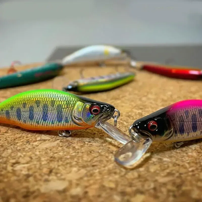 Mini señuelo de pesca de pececillo de hundimiento rápido, cebo duro Artificial para Lucio, trucha, agua dulce, Swimbait falso, 51mm, 4,2g - imagen 4