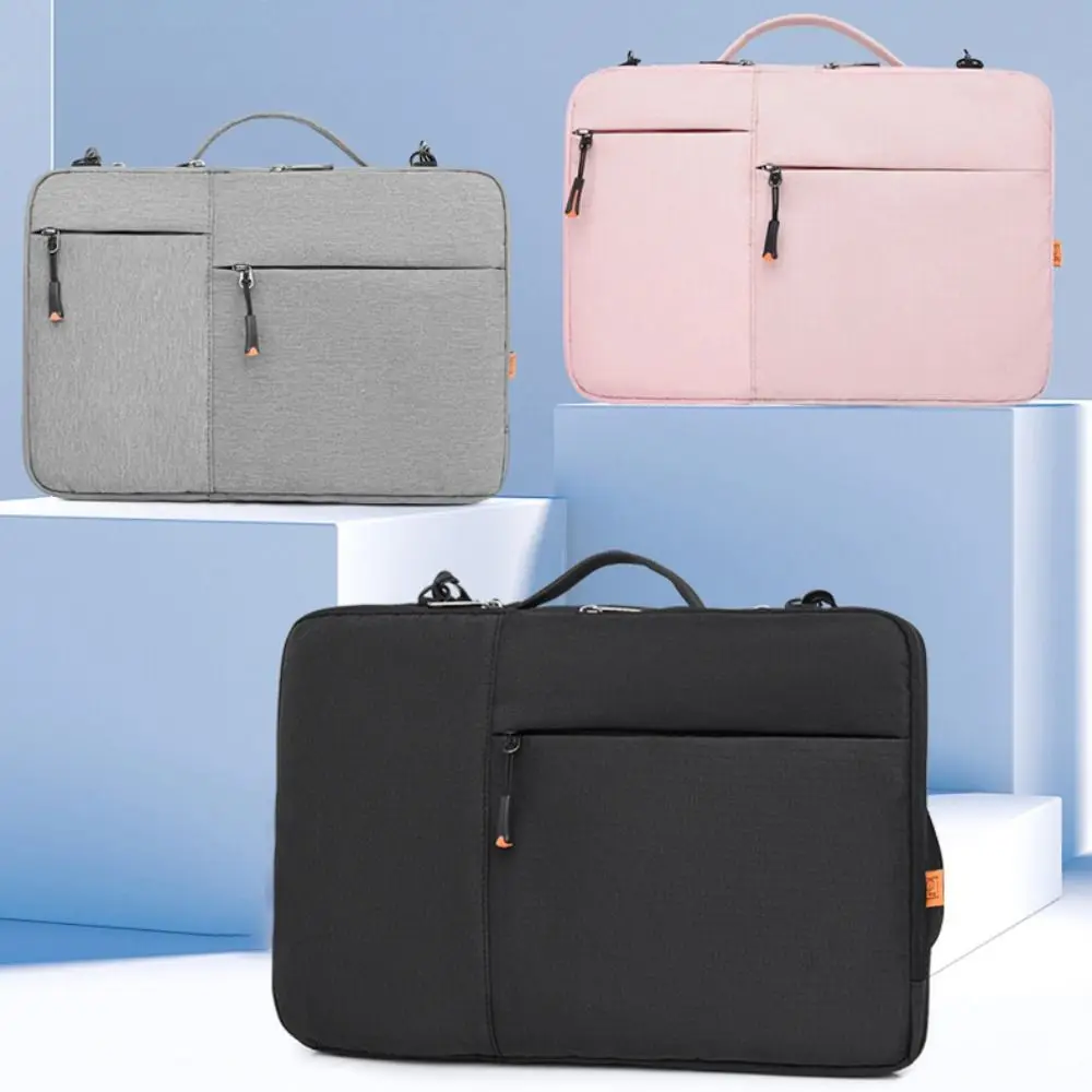 Bolsa para tableta a prueba de golpes de 13 y 14 pulgadas, bolsa protectora multicapa con múltiples bolsillos, forro de felpa, funda impermeable para exteriores