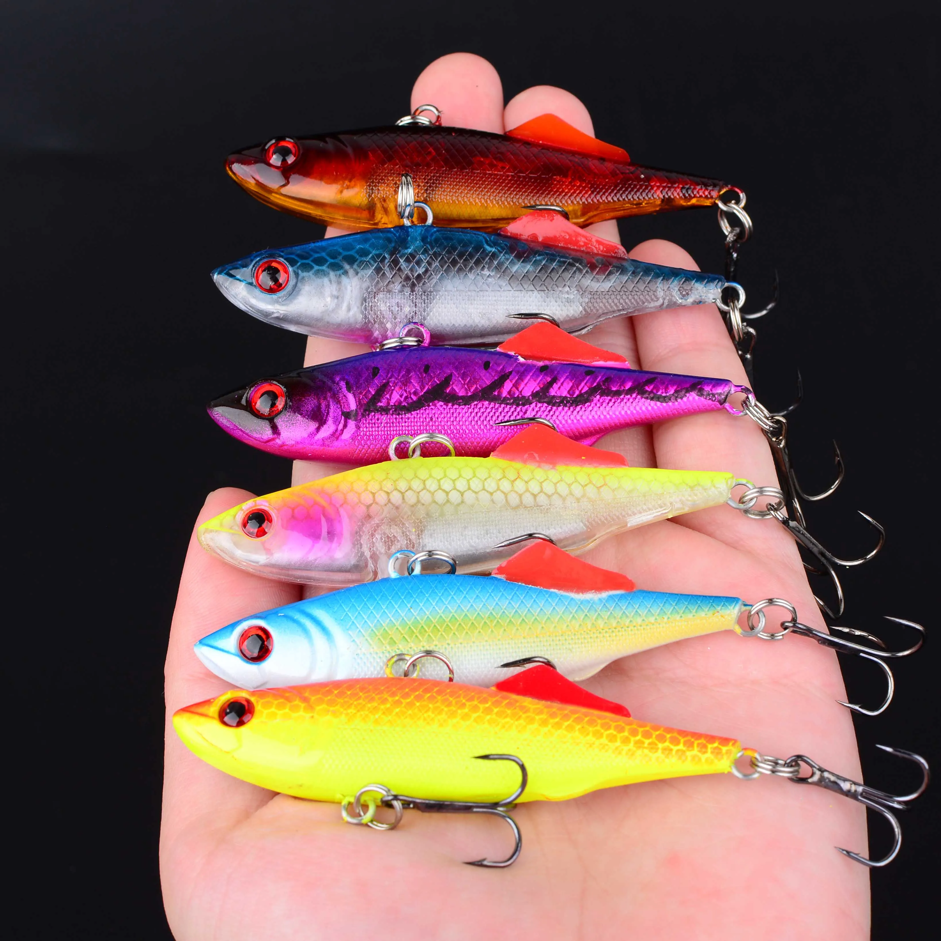 Señuelo de pesca con vibración VIB, cebo duro Wobbler Artificial Isca de fundición larga, aparejos de carpa para nadar, 6 uds. - imagen 3