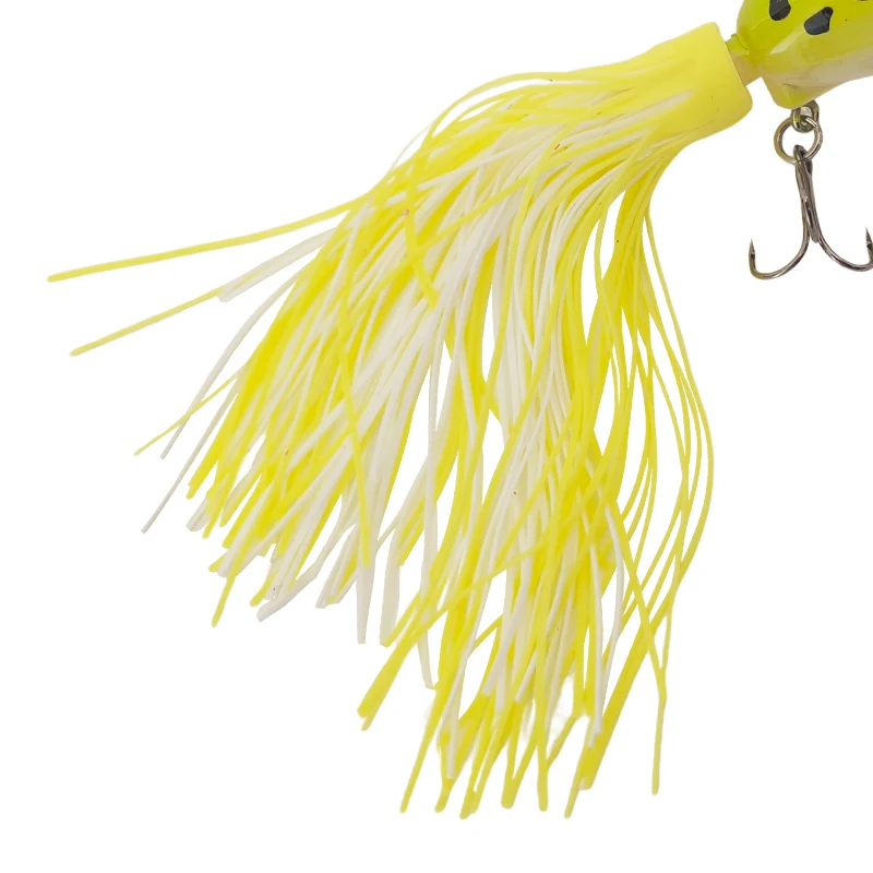 1 Uds 5cm 11g señuelo de Pesca Popper cebo Artificial duro Topwater con 2 anzuelos triples Señuelos de Pesca de carpa Wobbler Crankbait Pesca - imagen 3