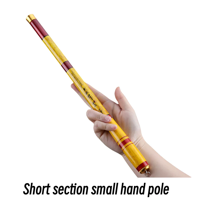 Caña de pescar portátil de fibra de carbono, caña dura ultraligera estirable, adecuada para cañas de pescar de agua dulce en arroyos - imagen 3