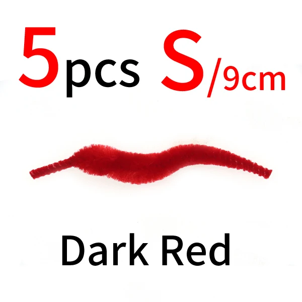 5pcs dark red S