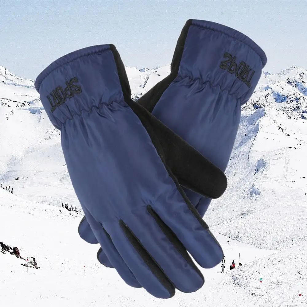 Nueva moda espesar cálido a prueba de viento impermeable conducción al aire libre guantes de esquí de manga larga nieve Snowboard - imagen 2