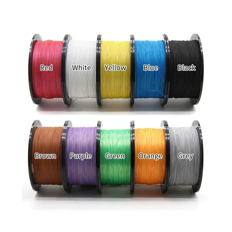 Rollo de alambre de PTFE UL1423, Cable Micro fino de núcleo único electrónico de alta temperatura, cobre chapado en plata, 38/36/34/30/28/26/24AWG, 1 rollo - imagen 3