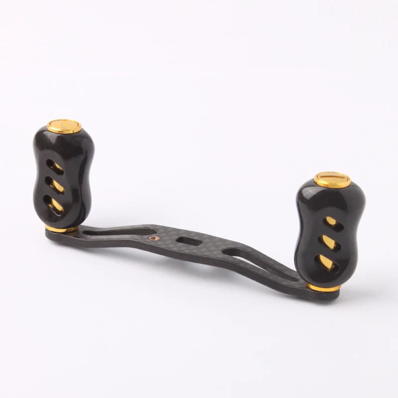 Ruke, 1 unidad, perilla de mango de carrete de pesca, carcasa de fibra de carbono con tubo de aleación, 8 g/unidad, incluye 2 uds., accesorio de carrete de rodamiento para D/manija DIY - imagen 5
