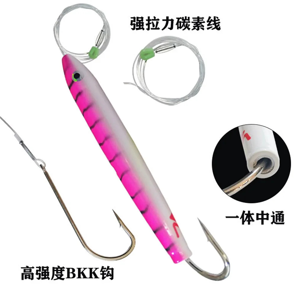 Señuelos de arrastre con enchufe de cedro de madera, anzuelo de pesca de atún de agua salada para Mahi Marlin Wahoo, aparejos de pesca de juego grande, 15,5 cm, 71g - imagen 4