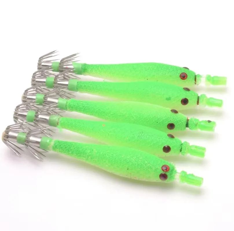 Anzuelo de pesca con tubo de soplado brillante, anzuelo de calamar suave, anzuelo de calamar brillante, cebo biomimético para pesca en el mar - imagen 4