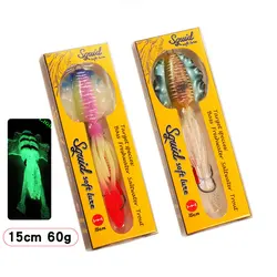 Falda calamar para trolling Octopus PVC 15 cm 60 g resistente