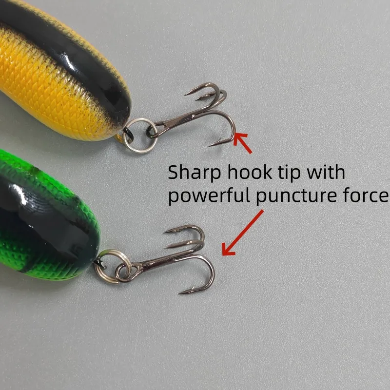 5 uds señuelo mecedora Crankbait plástico de hundimiento lento cebo Artificial realista adecuado para pesca en agua dulce y salada - imagen 3