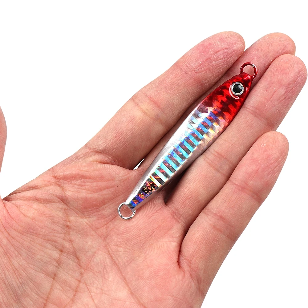 Señuelo de pesca Jigging de Metal, Señuelos de Pesca de Mar, plantilla lenta, cebo Artificial, 10g-60g - imagen 4
