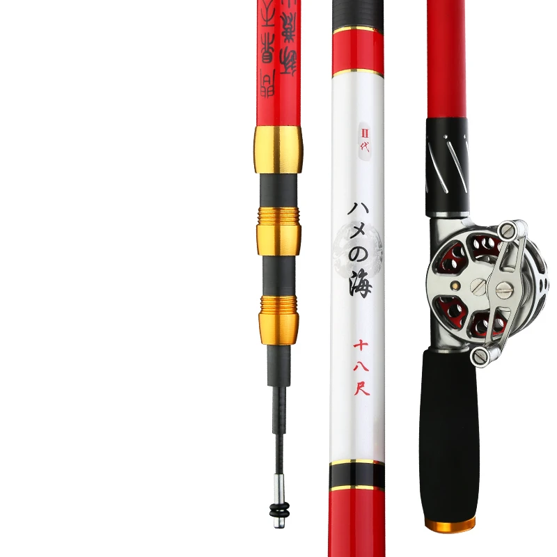 Caña hueca superdura de fibra de carbono, 4,5 m, 5,4 m, 6,3 m, 28 tonos, para Pesca de carpa - imagen 2