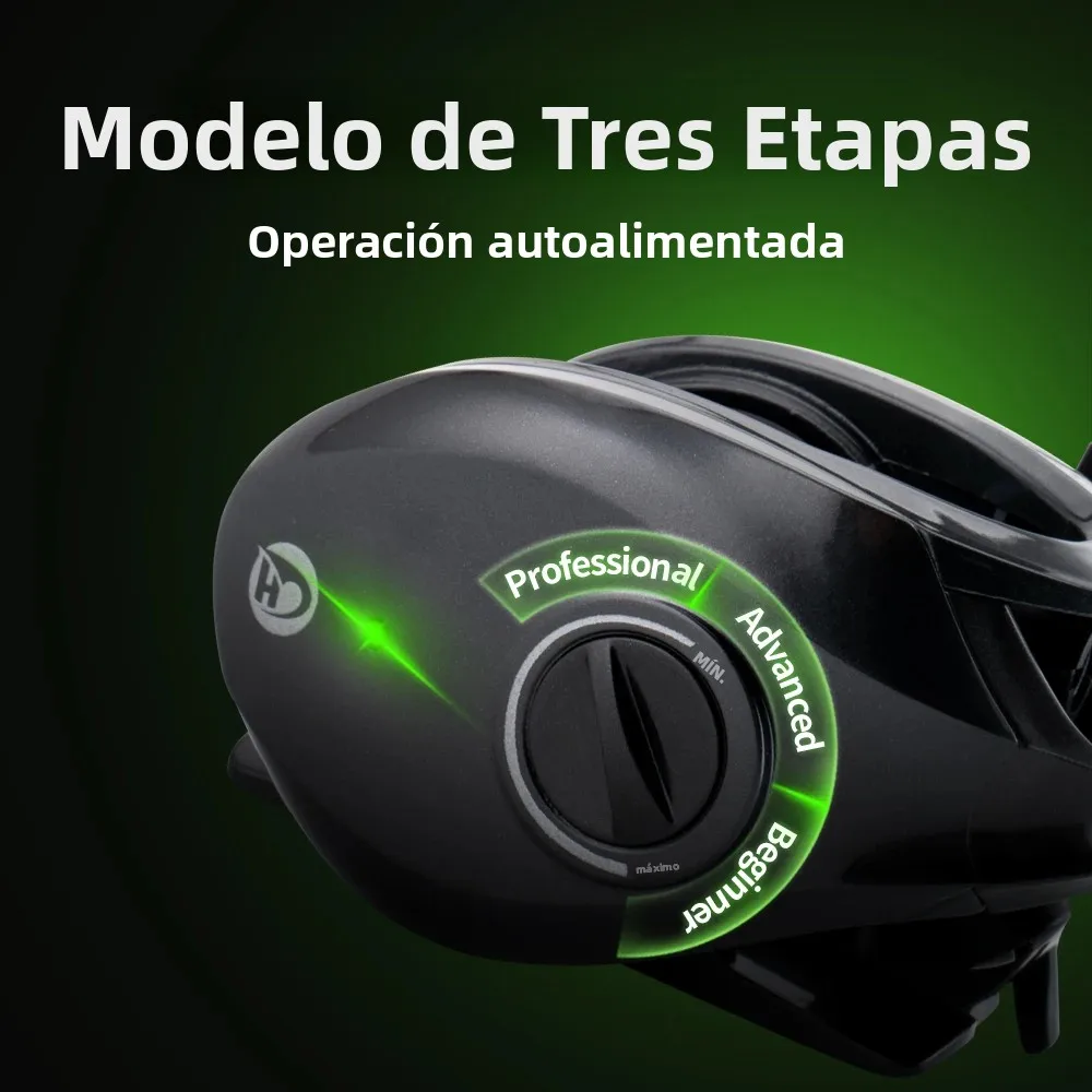 Carrete Huidiao TRAILSEEKER DC control digital perfil bajo lubina - imagen 4