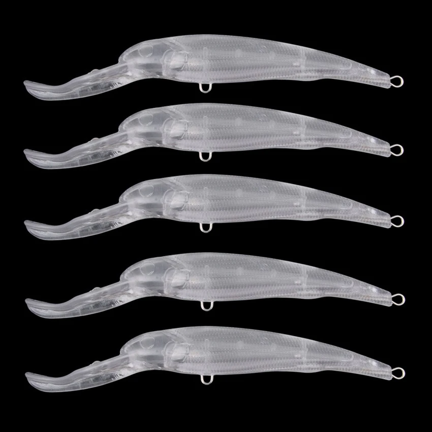 Señuelo de pececillo grande en blanco, cebo Artificial para curricán, Wobblers, aparejos de pesca de mar para buceo profundo, Lucio, Crankbaits, 5 piezas, 16,5 cm, 23,7g - imagen 2