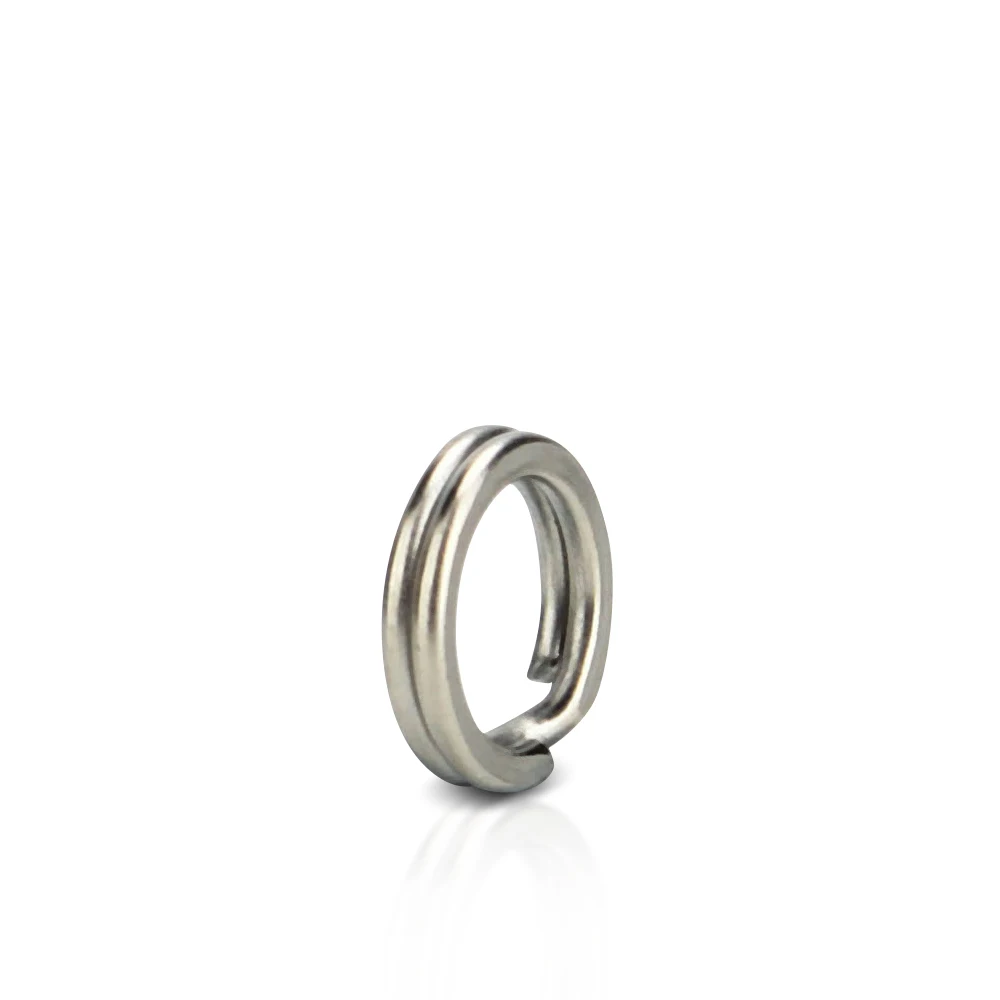 50 Uds anillos divididos pesca anillos de señuelo de acero inoxidable aparejos terminales de agua salada anillos divididos conectores de pesca anillos a presión - imagen 3