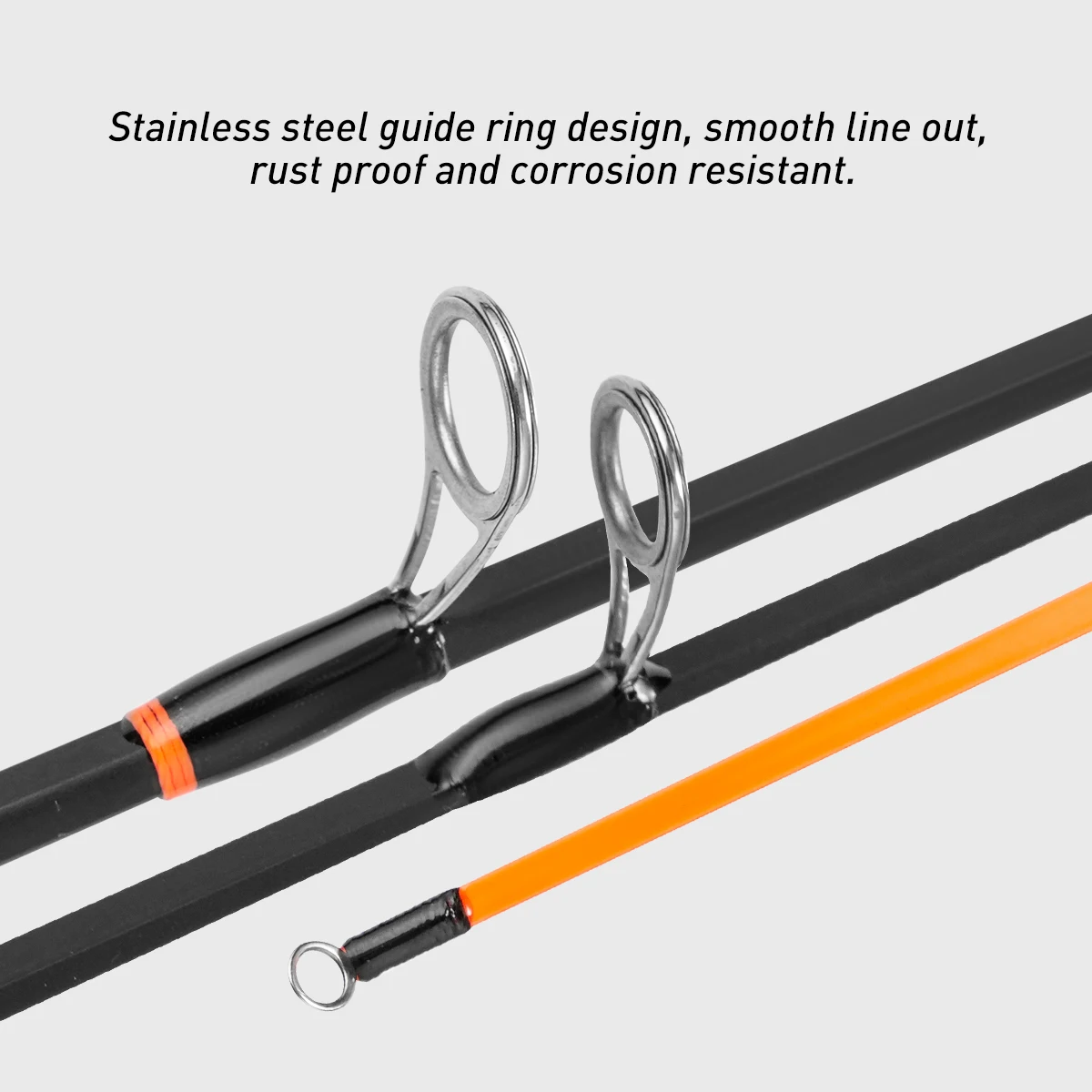 Caña de pescar en hielo para invierno, carrete de pesca UL ML M MH, caña de fibra de vidrio, herramientas de pesca de punta plana - imagen 4