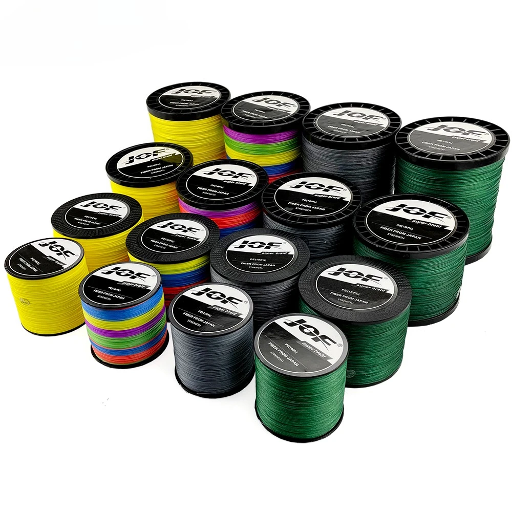 JOF-sedal de pesca trenzado de 500M, 12 hebras, líneas multifilamento X12, cable de pesca de carpa de mar con mosca, 25-120LB, alambre trenzado de PE suave - imagen 4