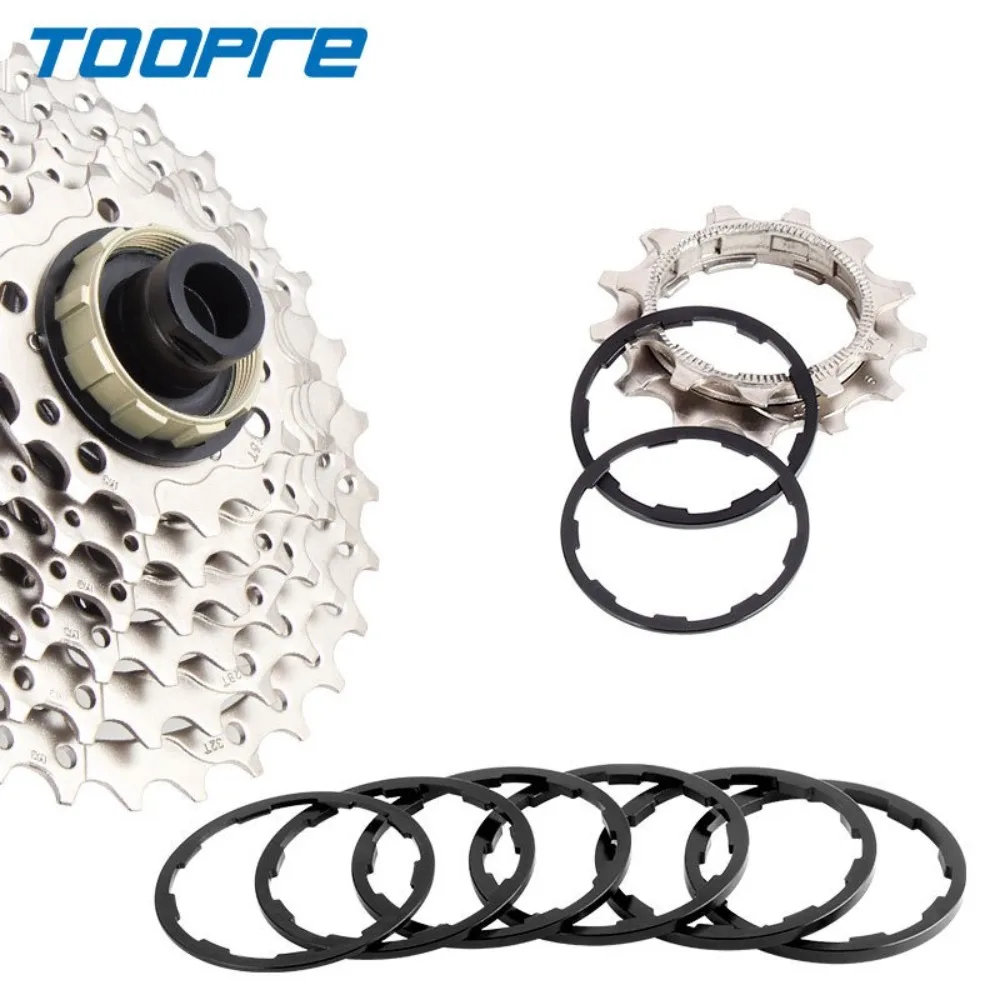 Nueva arandela de buje de bicicleta, espaciadores de buje de volante de bicicleta de carretera de aleación de aluminio 1/1, 5/1,85/2/2,18/2,35mm, espaciador de volante de Cassette