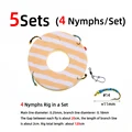 5 sets 4 nymphs rig