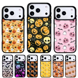 Funda iPhone Halloween con Diseño de Calabaza y Murciélago