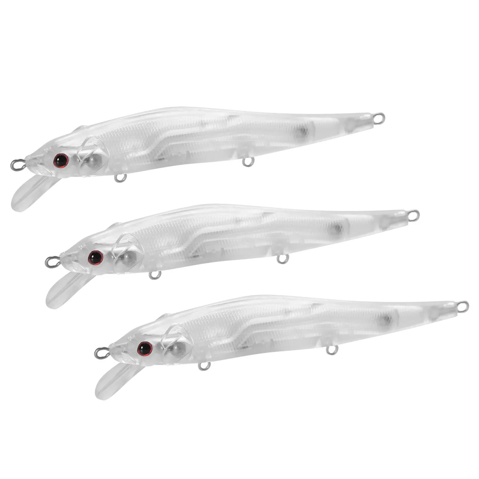 Free Fisher señuelos Minnow tipo lápiz VIB sin pintar para pesca - imagen 2
