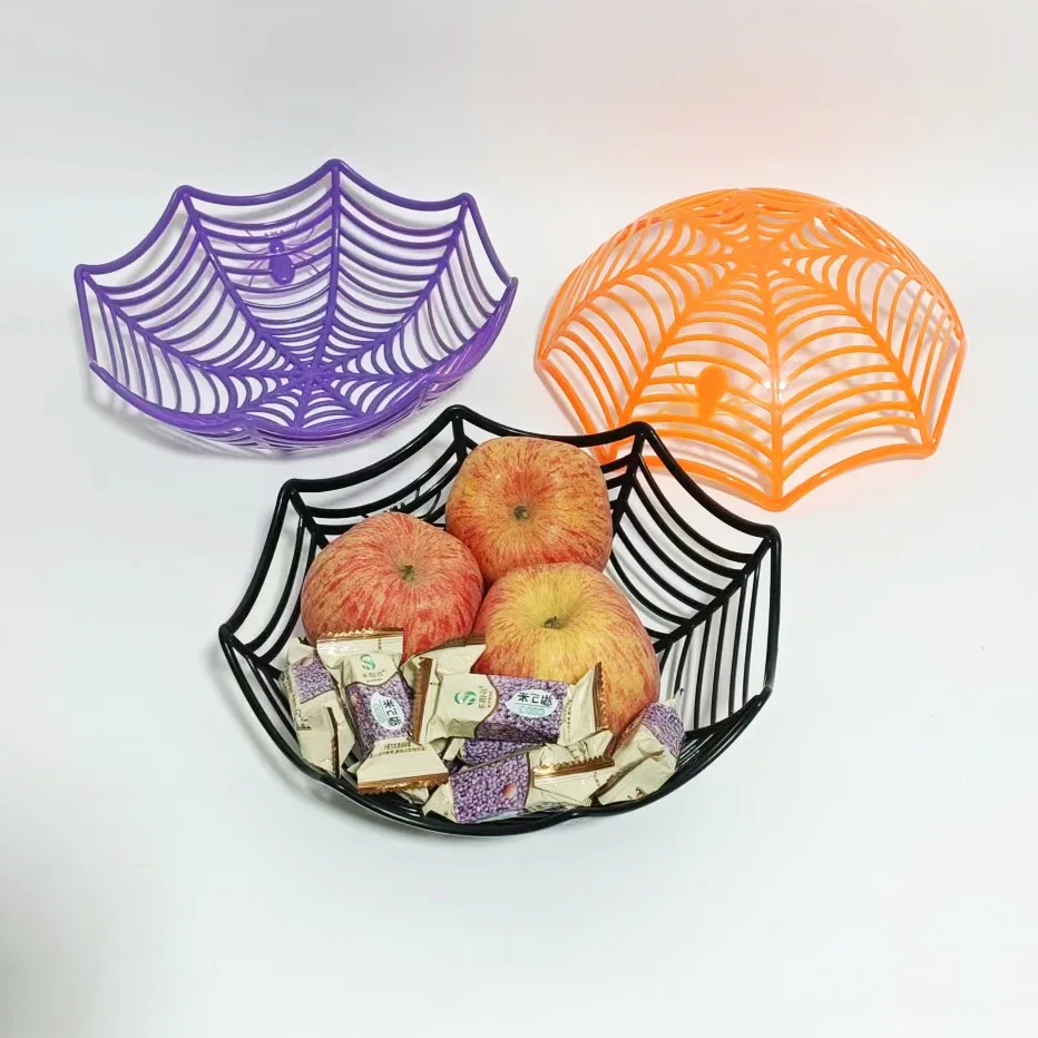 Cuenco telaraña negro para Halloween — Plato para dulces y galletas - imagen 5