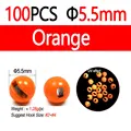 100pcs 5.5mm Orange
