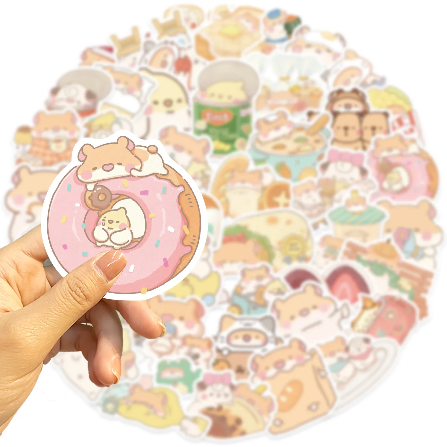 Linda colección de pegatinas con adorables diseños de animales