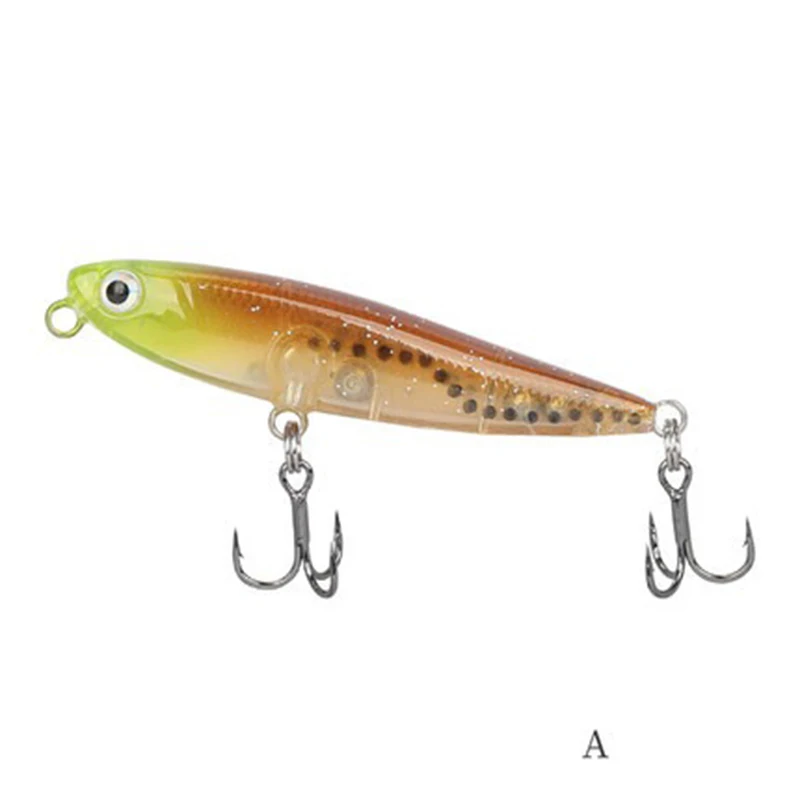 Lápiz flotante 60mm 3,1g profesión agua superior señuelo de pesca duro perro caminar trucha pequeño duro Swimbait Wobblers
