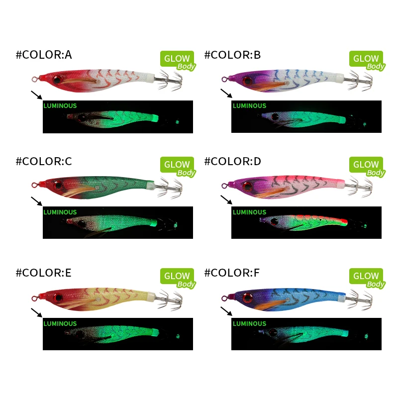 LETOYO cebo de calamar flotante, plantilla de calamar luminosa, señuelo de pesca, cebo Artificial para Webfoot, pulpo, sepia, señuelo de pesca de calamar - imagen 2