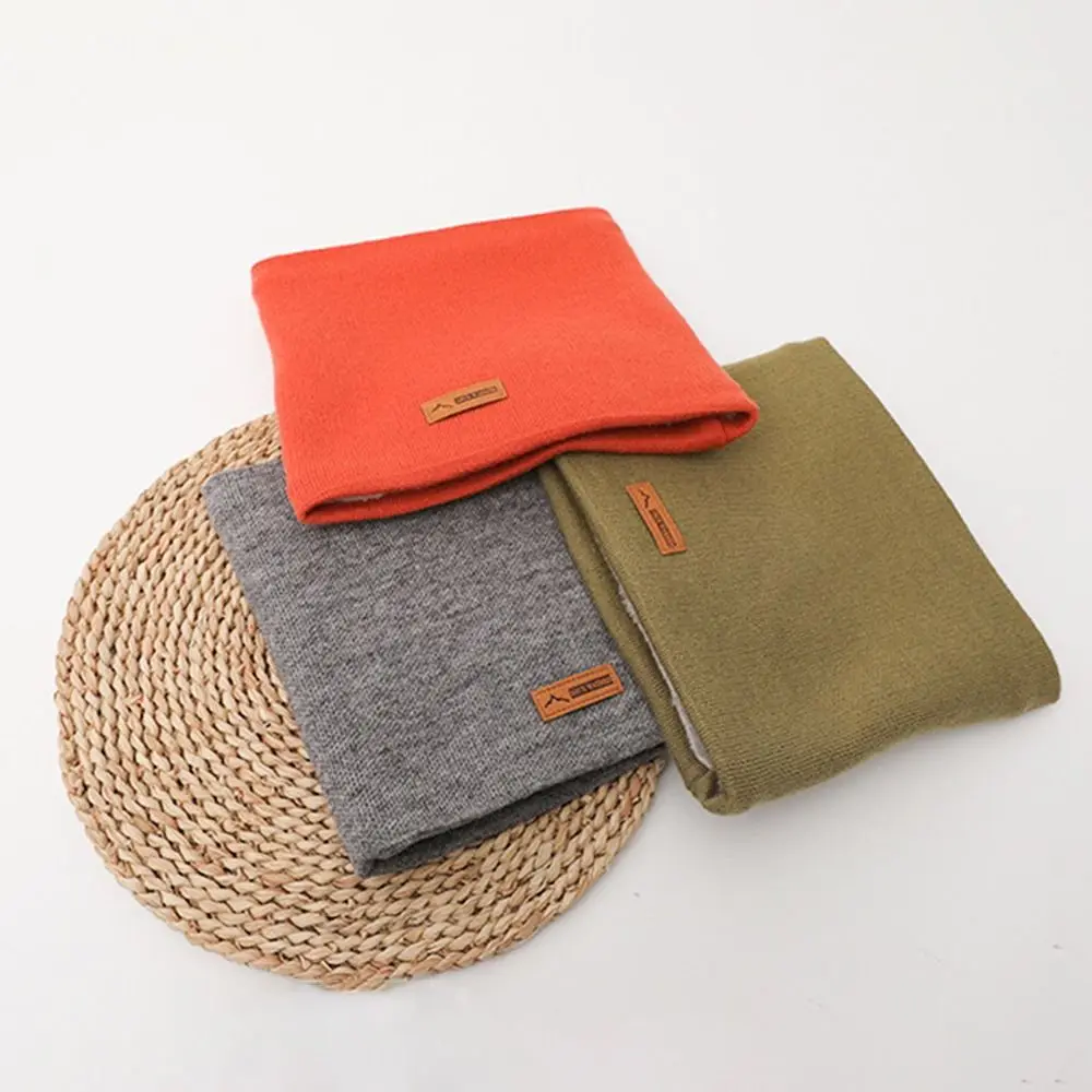 Bufanda de punto cálida de invierno a la moda, calentador de cuello de lana a prueba de frío, Bandana suave y gruesa para mujeres y hombres - imagen 2